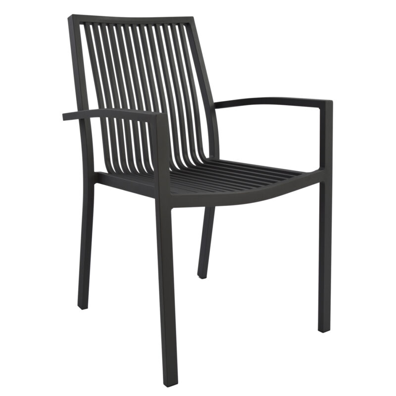 Градински стол, HM5130.02, Сив, Алуминий, 54.2х59х83.5см.