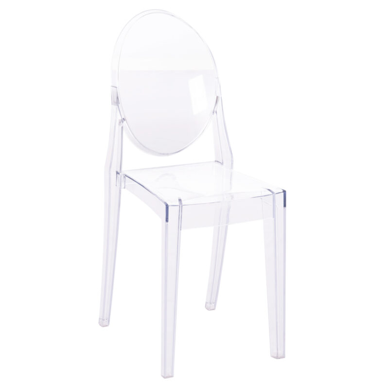 Трапезен стол, Aramis, Прозрачен, Пластмаса, 34.5х50х90см.