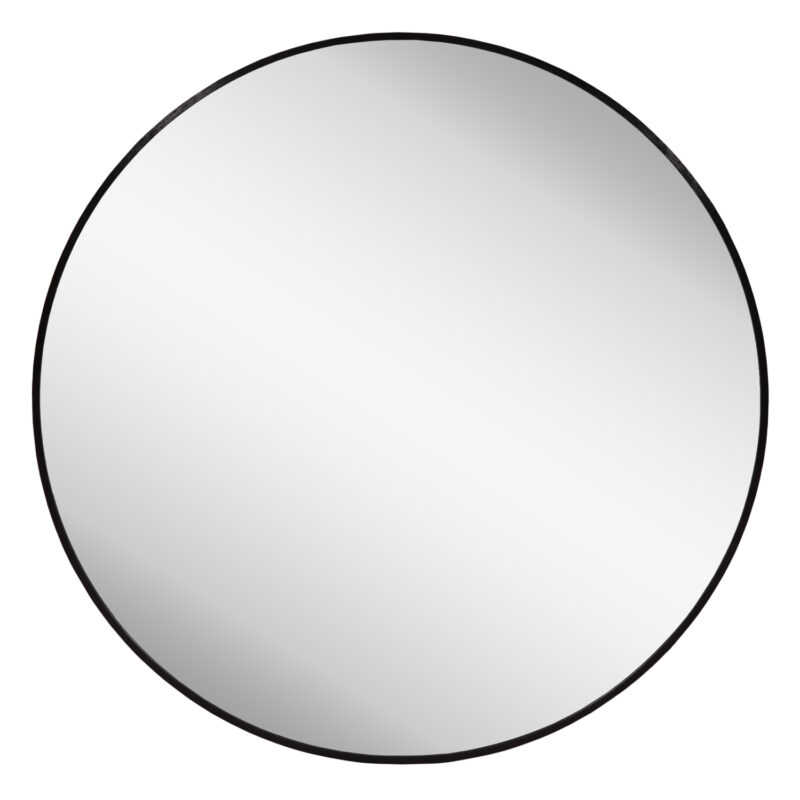 Огледало, ARCHER, Черен, Алуминий, Φ80см.