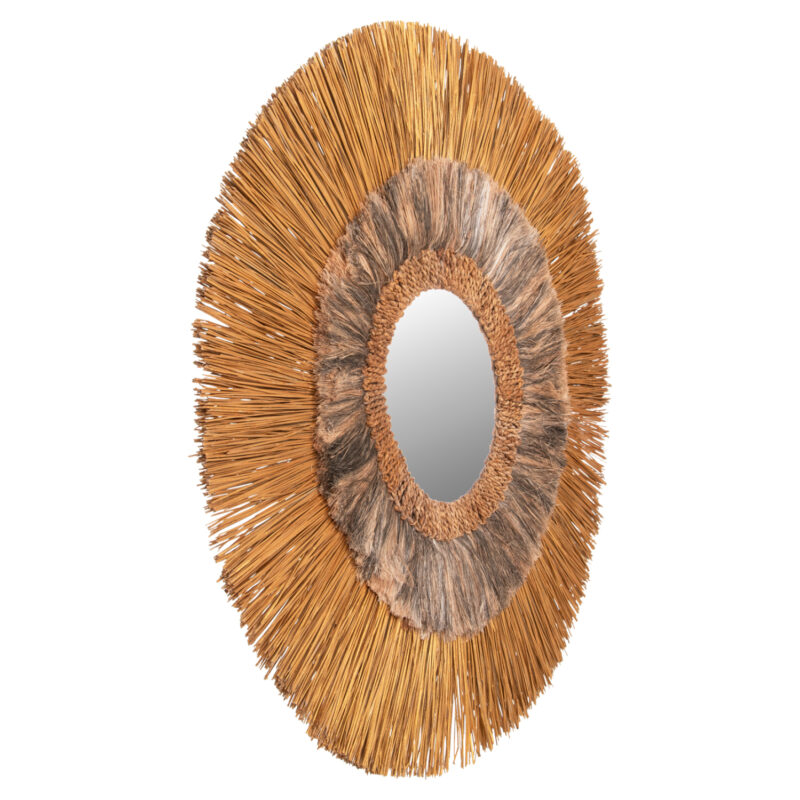Огледало, HM7796, Натурален, Растителни влакна, 105х105см.
