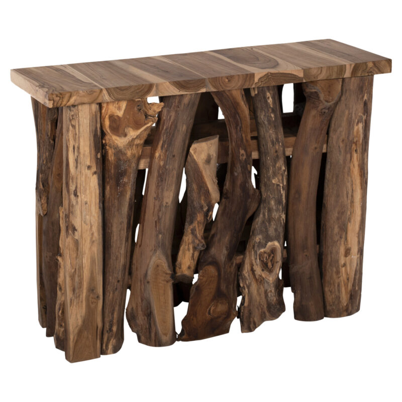 Конзола, FB99336, Натурален, Дърво, 100х35х75см.