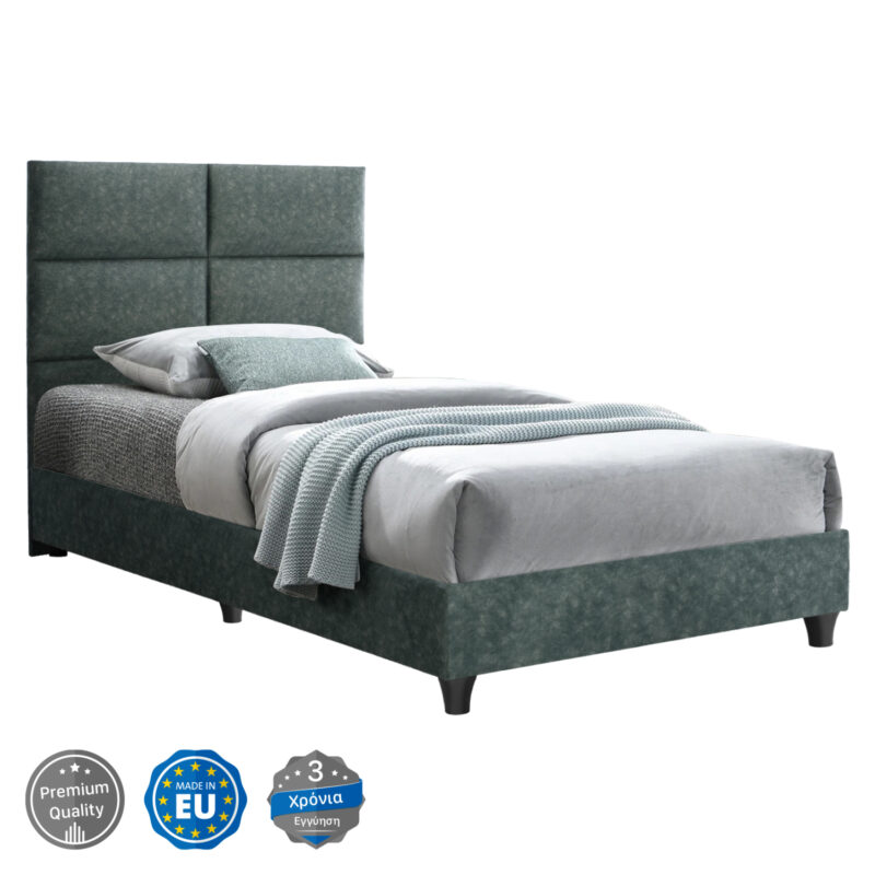 Легло, HM652.27, Зелен, Текстил, 90х200см.