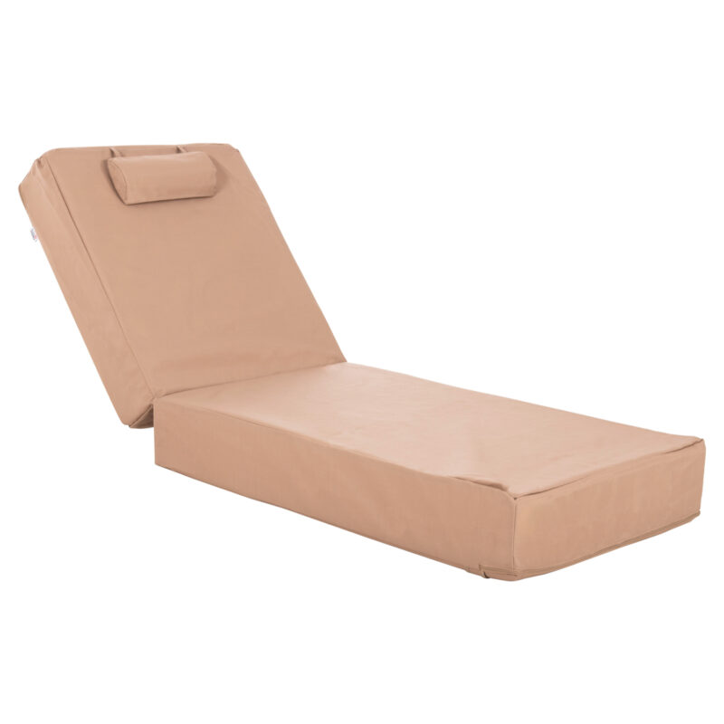 Шезлонг възглавница, Sifnos Mocha, Капучино, Текстил, 200х70х20см.