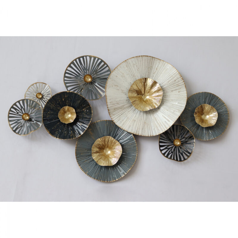 Декорация за стена, HM7170, Екрю, Метал, 88х7х51см.