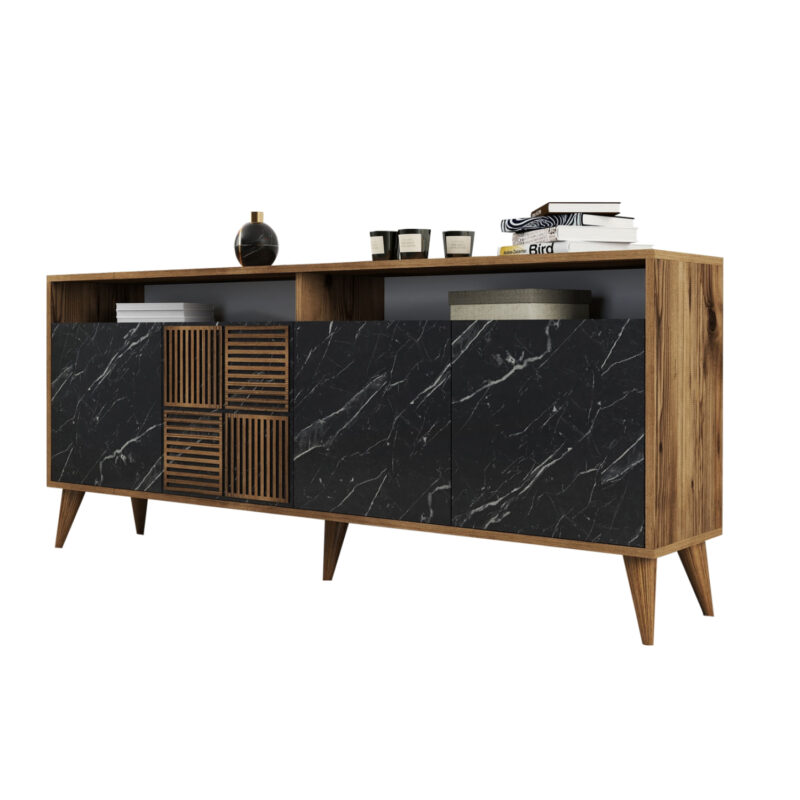 Бюфет, HM9431.05, Орех, Пдч, 180х35х78см.