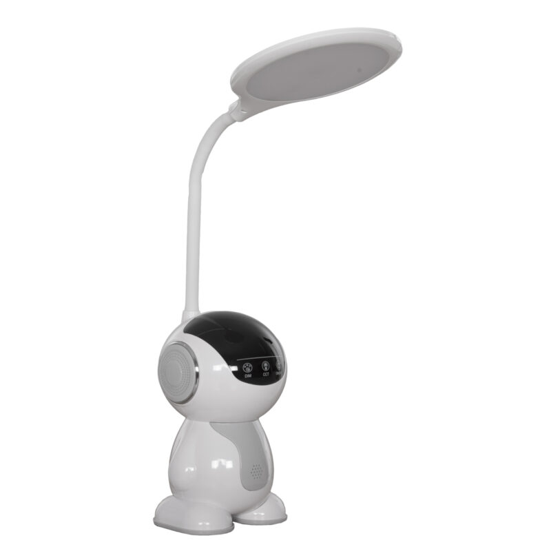 Настолна лампа, BADOO ROBOT FIGURE, Бял, Пластмаса