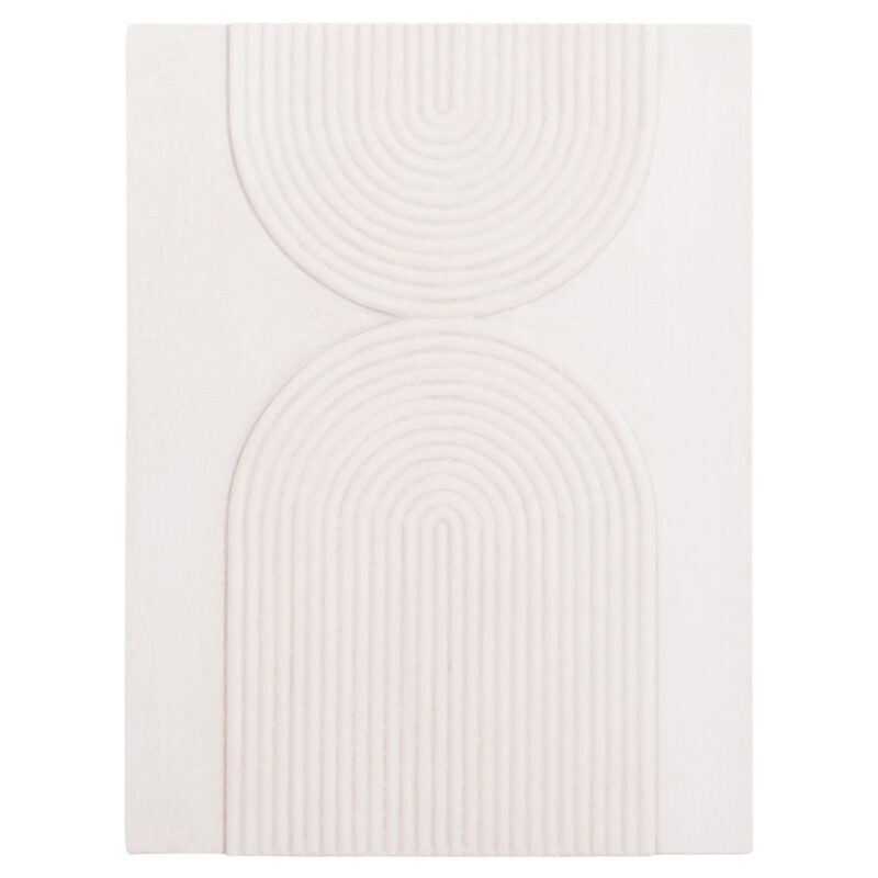 Декорация за стена, HM4523, Бял, Мдф, 60х4см.