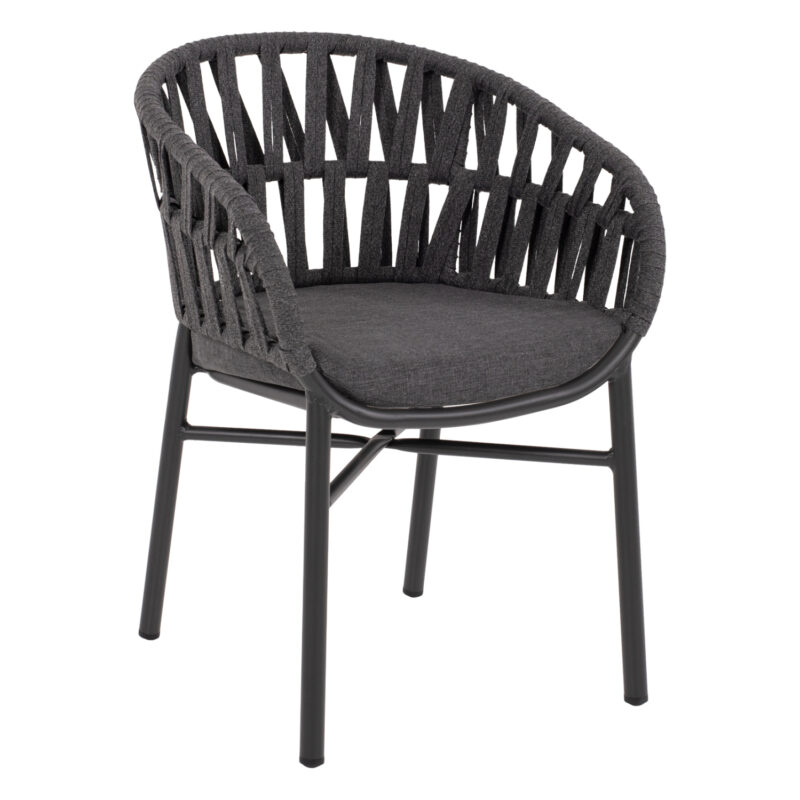 Фотьойл, HM5857.01, Сив, Въже, 57х56х78см.