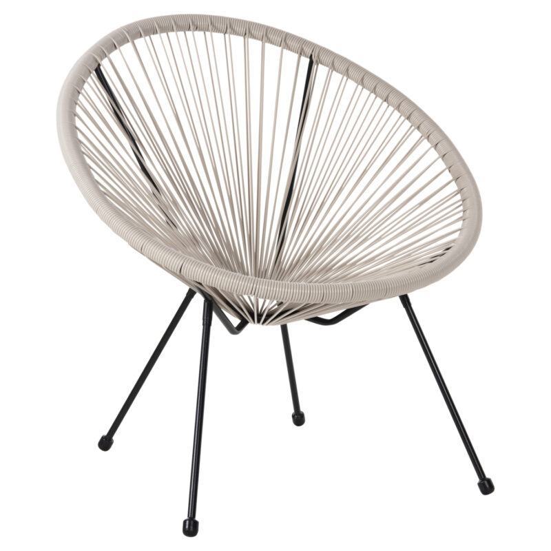 Фотьойл, HM5872.03, Екрю, Ратан, 71х72х80см.