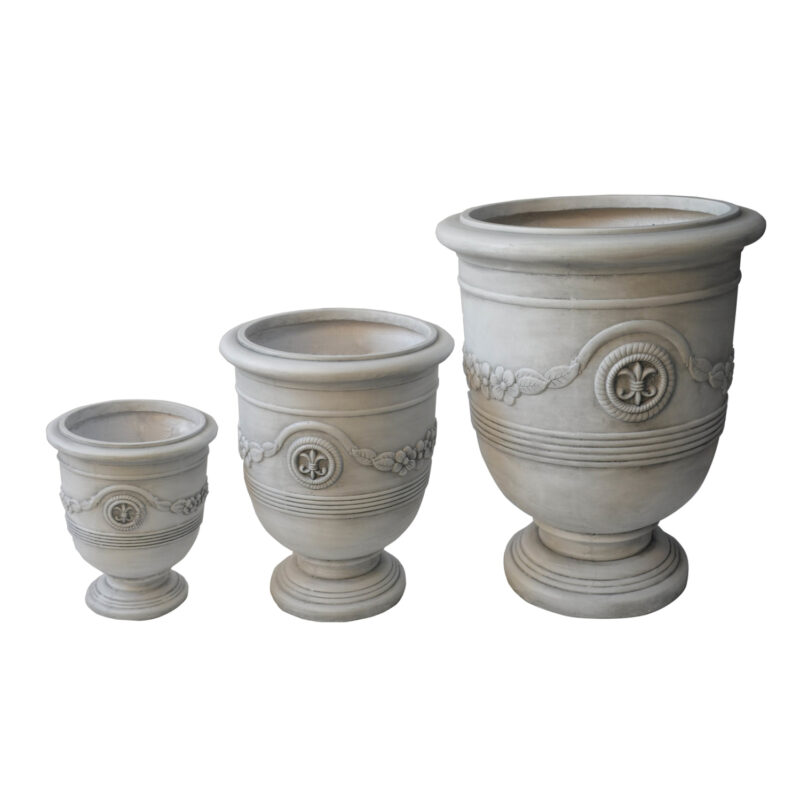 Градински саксии, HM4729, Бял, Пластмаса, 57.5х72см.