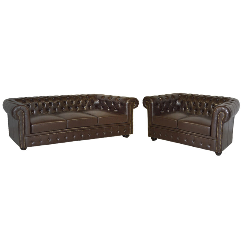 Комплект, Кафяв, Кафяв, Изкуствена кожа