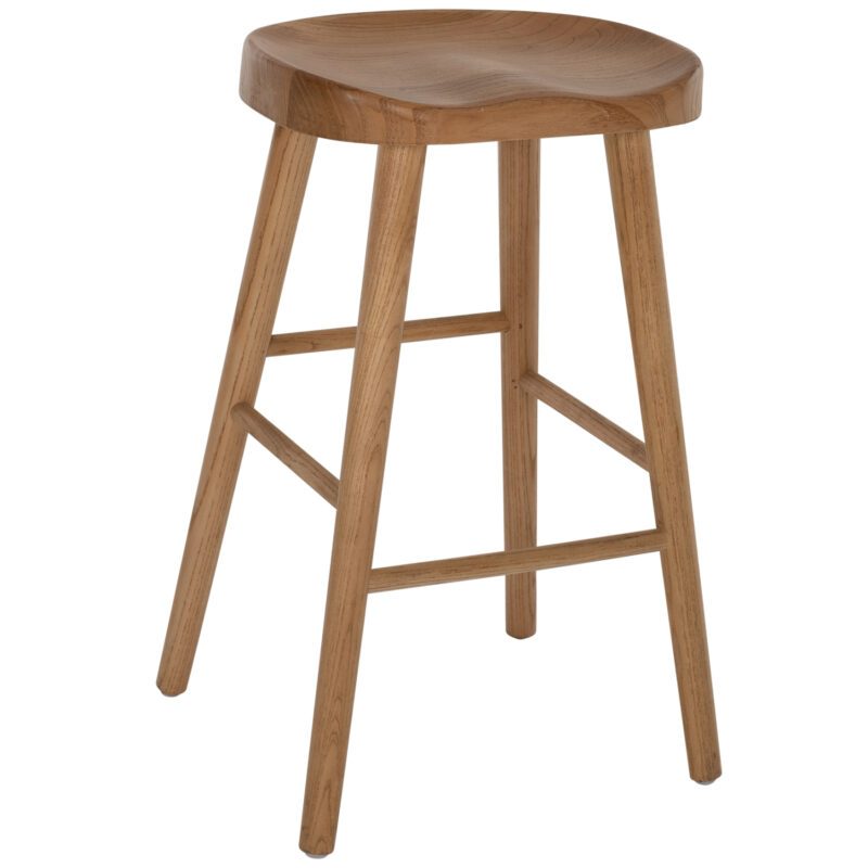 Бар стол, Toon, Натурален, Дърво, 40х35х71см.