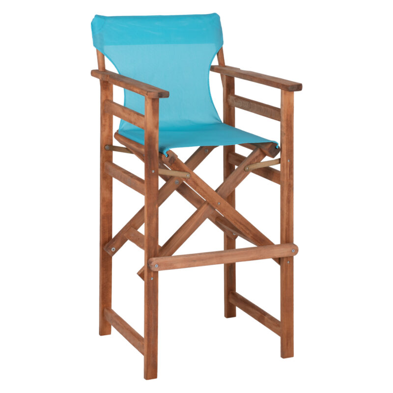 Бар стол, DIRECTOR’S, Антрацит, Текстил, 58х58х118см.