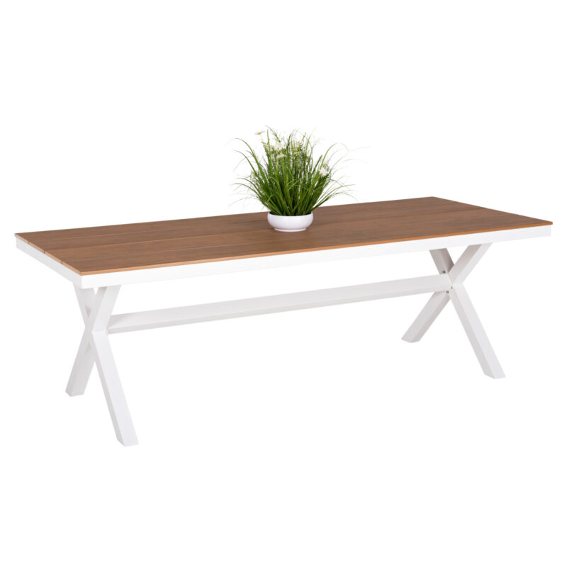 Маса, HM6039.02, Бял, Polywood, 219.5х89.5х73см.