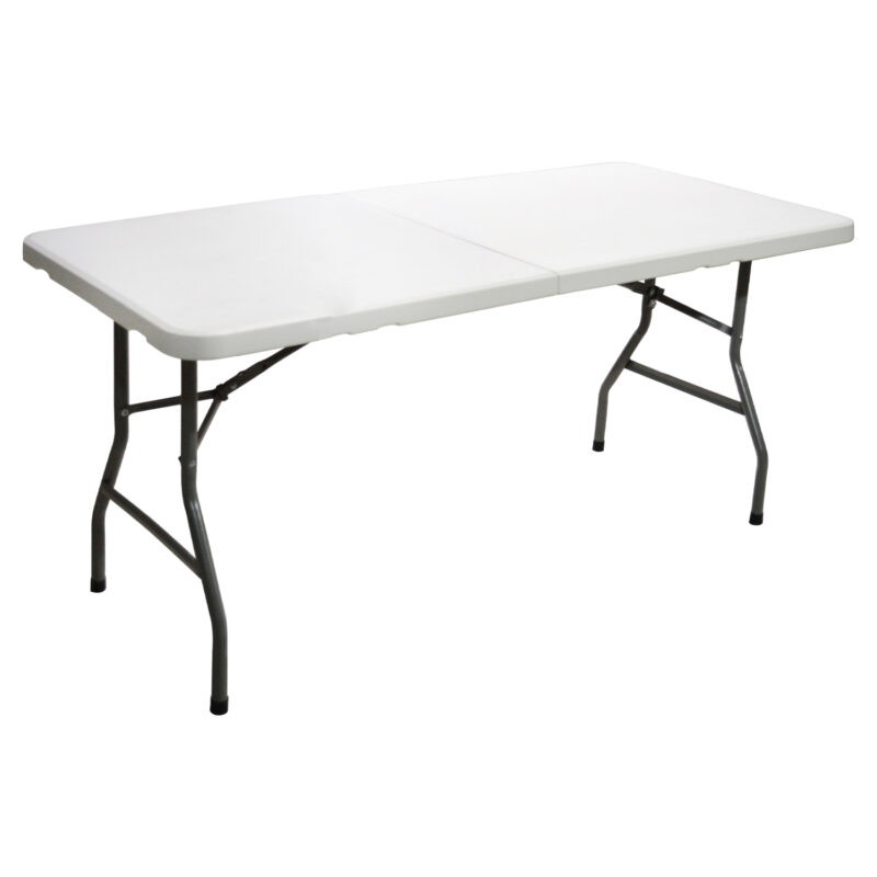 Маса, HM5045, Бял, Пластмаса, 152х70х74см.