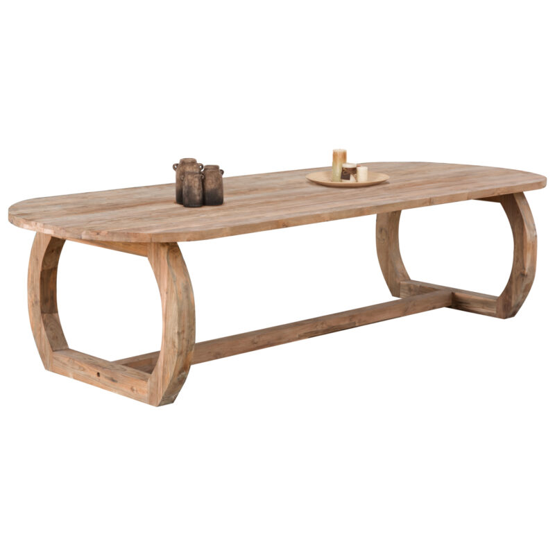 Трапезна маса, HM9561, Натурален, Дърво, 320х120х78см.