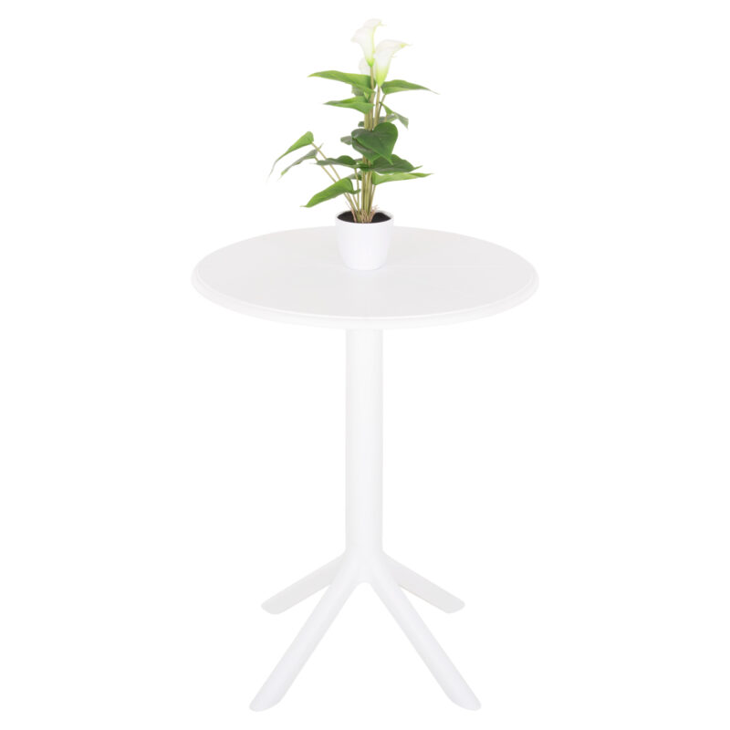 Маса, TERRIN, Бял, Пластмаса, 61х77см.