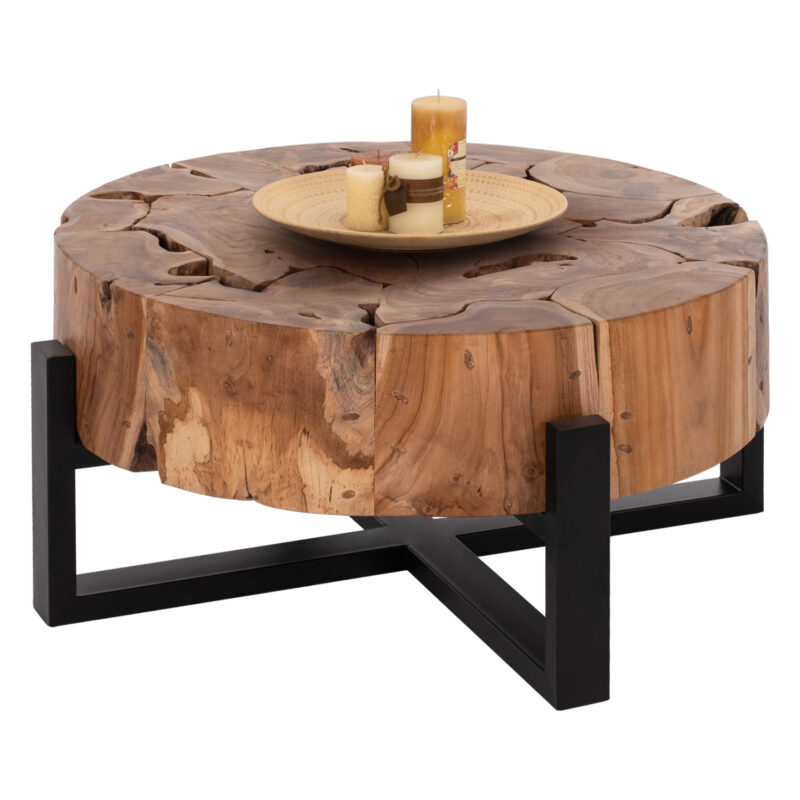 Маса, HM9352, Натурален, Дърво, 80х40см.