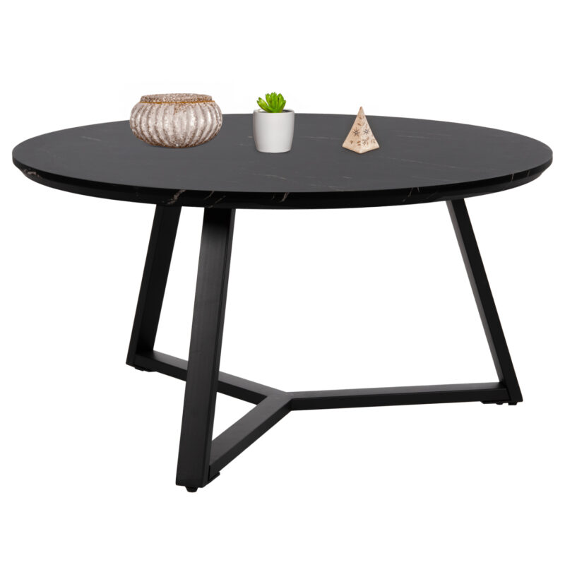 Маса, HM9586.01, Черен, Мдф, 80х42см.