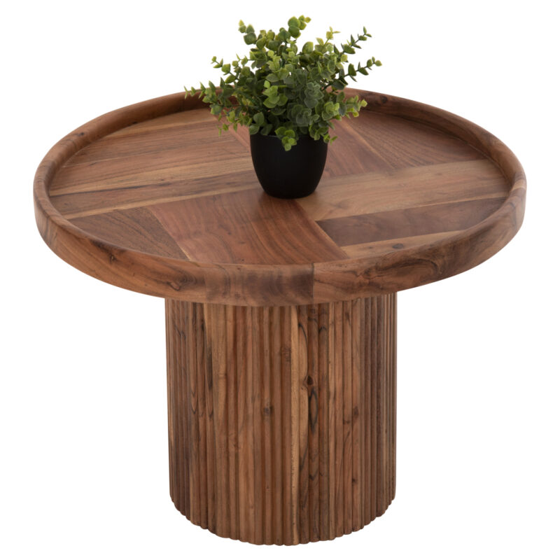 Маса, HM9693, Натурален, Дърво, 60х45см.