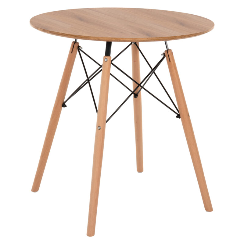 Маса за хранене, HM0059.04, Натурален, Мдф, 80х72см.