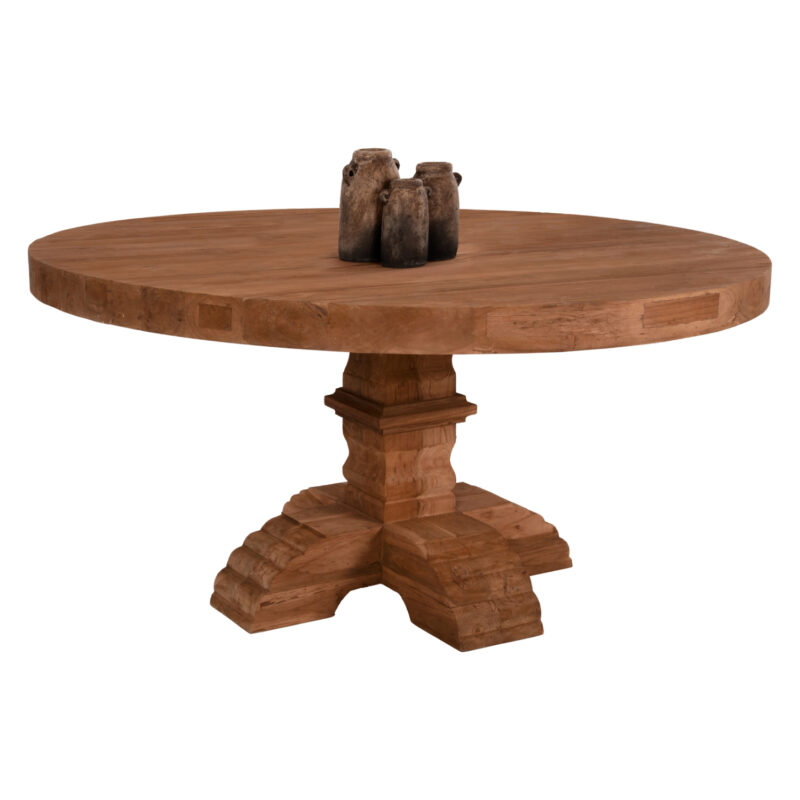 Трапезна маса, HM9643, Натурален, Дърво, 150х76см.