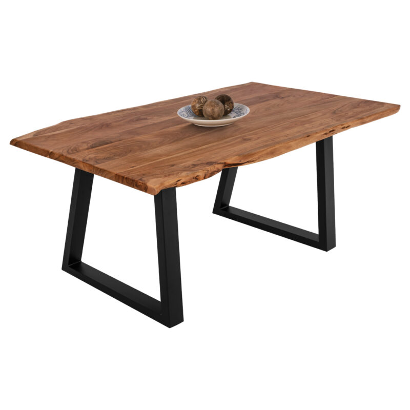 Маса за хранене, Montana, Натурален, Дърво, 160х90х77см.