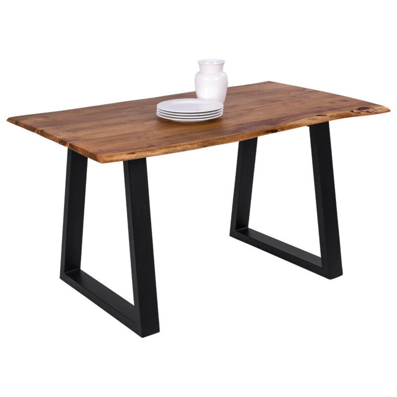 Маса, HM8163.11, Натурален, Дърво, 140х80х77см.