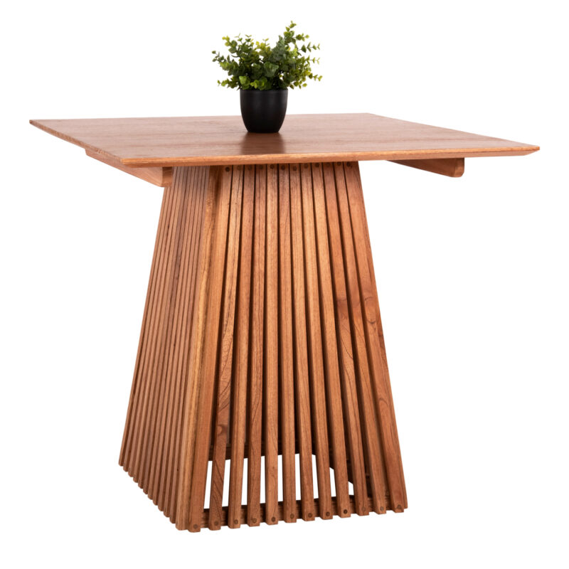 Трапезна маса, Frantz, Натурален, Дърво, 80х80х75см.