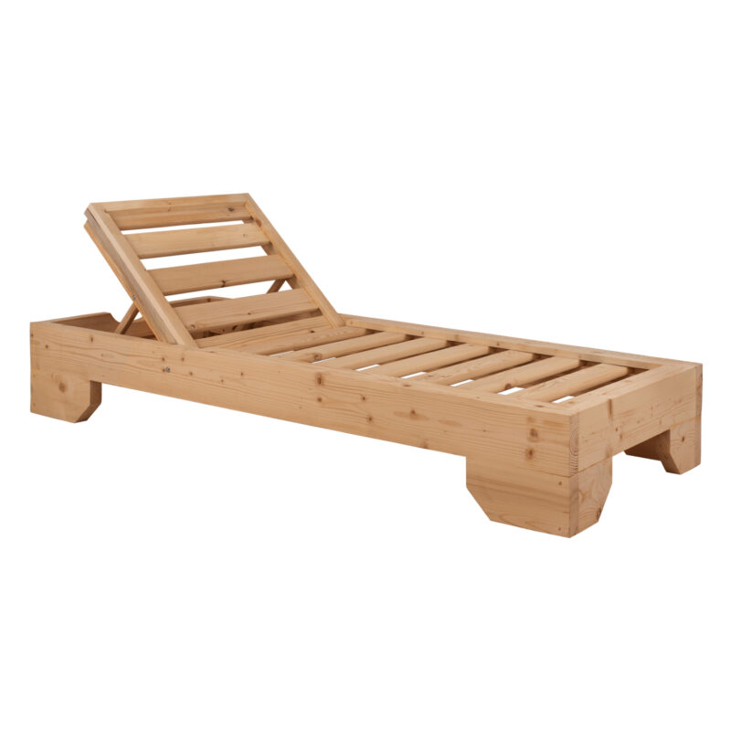 Шезлонг, HM5646.03, Натурален, Дърво, 204х77.5х29см.