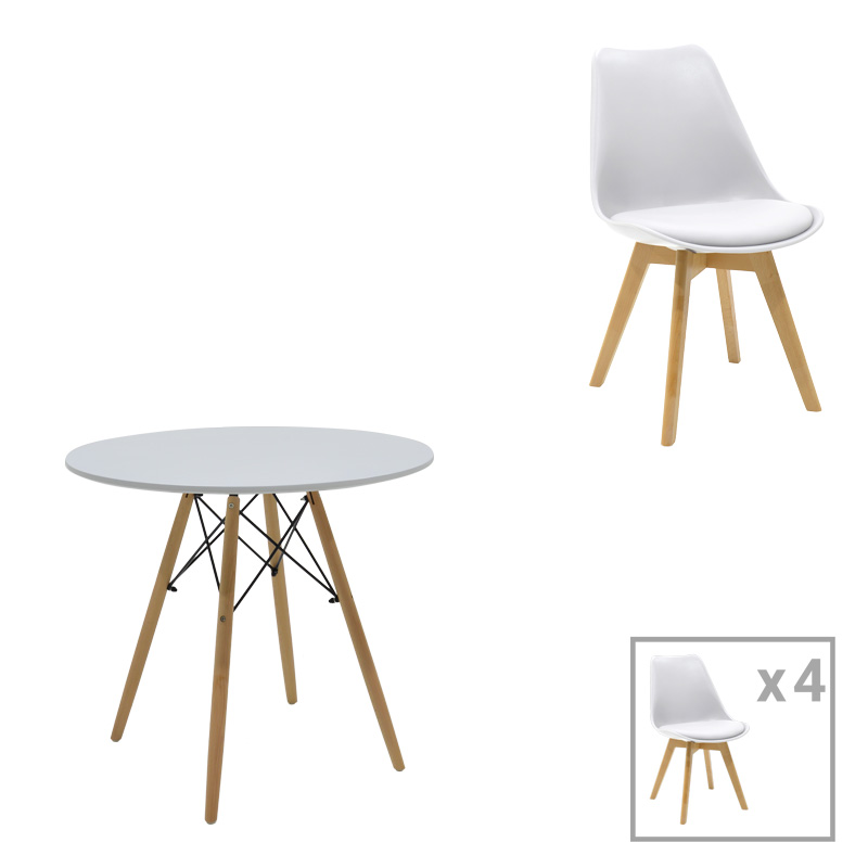 Трапезен комплект, Julita-Gaston, 80х80х73см.