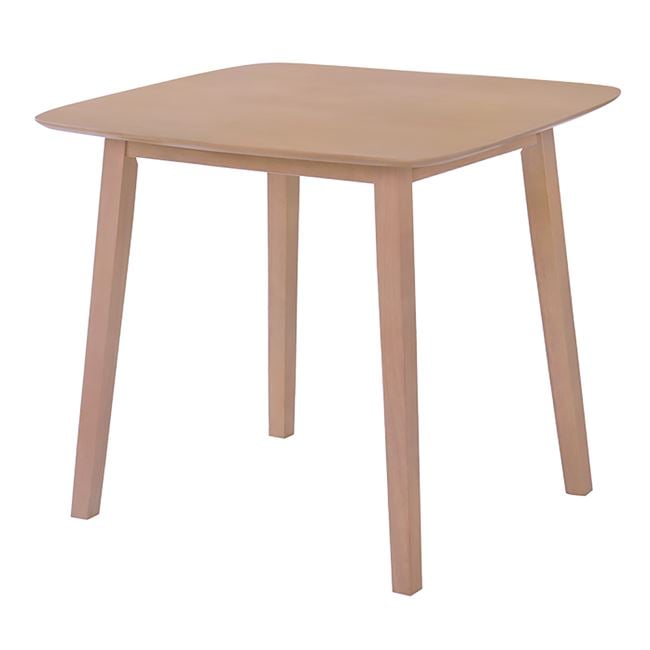 Маса, Oak, Натурален, Дърво, 80х80х74см.