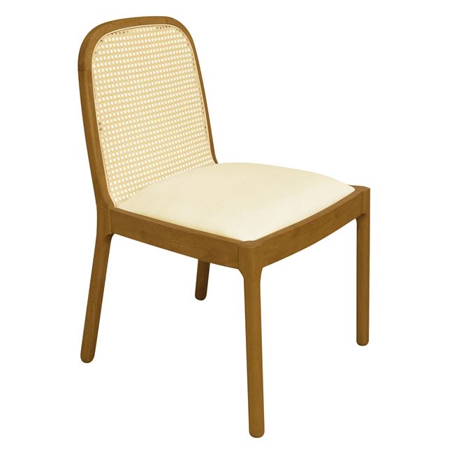 Стол, HENLEY, Кремав, Изкуствена кожа, 53х56х84см.