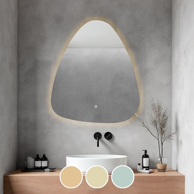 Огледало, LED-4, Прозрачен, Стъкло, 60х70см.