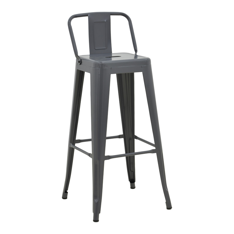 Бар стол, Utopia, Антрацит, Метал, 42х42х97см.