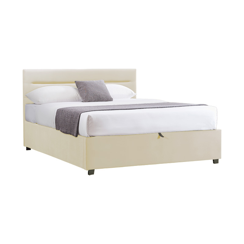 Легло, Molito, Екрю, Кадифе, 120х200см.