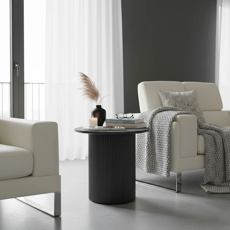 Маса, Dovel, Черен, Мдф, 50х45х45см.