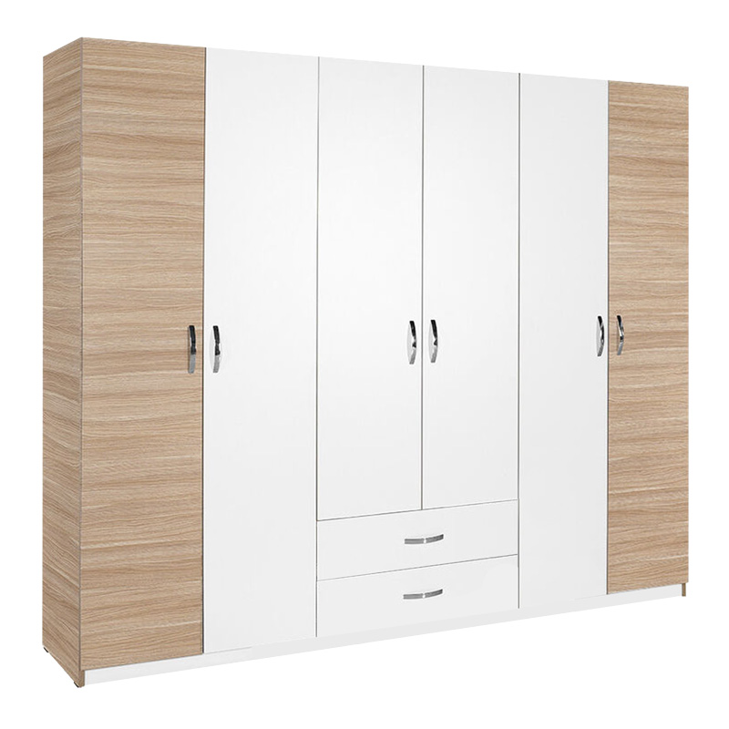 Гардероб, Dormie, Бял, Пдч, 206х52х213см.