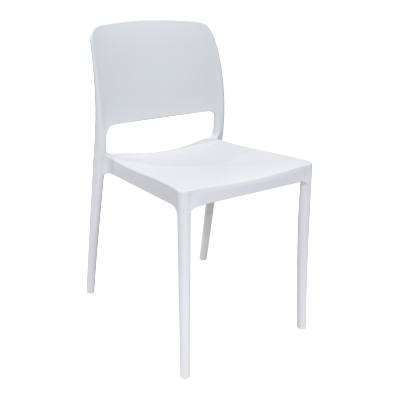 Стол, Fenxy, Бял, Пластмаса, 38х42х77см.