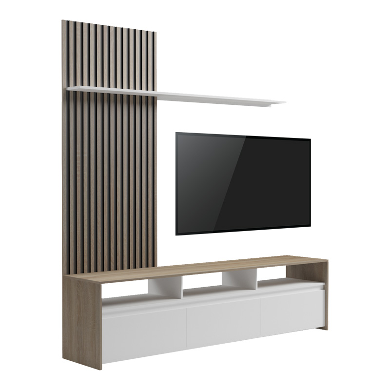 Комплект за всекидневна стая, Delfina, Сонома, Пдч, 190х40х199.5см.