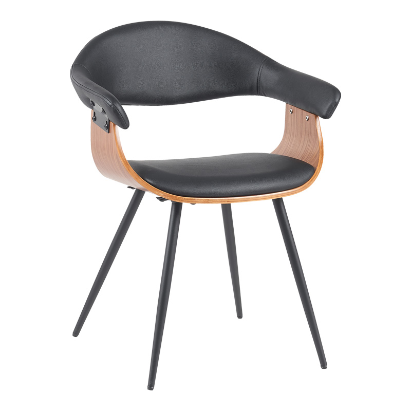 Фотьойл, Austen, Черен, Изкуствена кожа, 58х55х77см.