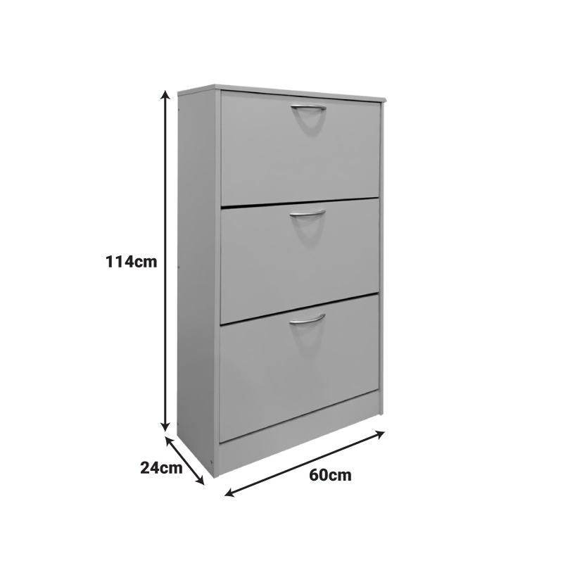 Шкаф за обувки, Savaz, Антрацит, Пдч, 60х24х114см. Шкаф за обувки, Savaz, Антрацит, Пдч, 60х24х114см. - Image 5
