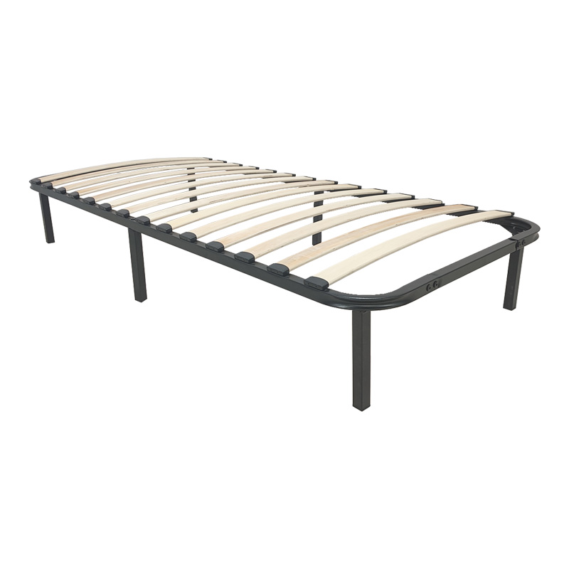 Рамка за легло, Amaso, Черен, Метал, 90х190х28см.