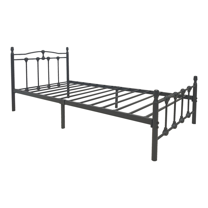 Легло, Wotso, Черен, Метал, 90х190см.