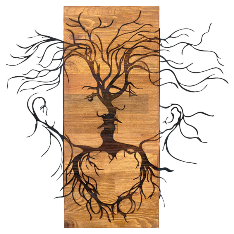 Декорация, HM4807, Черен, Дърво, 60х3см.