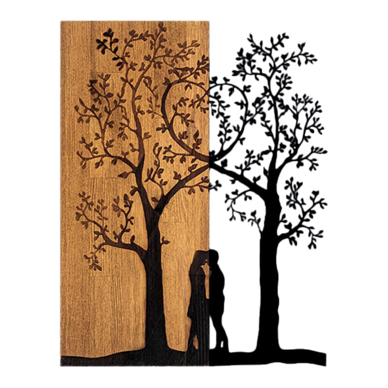 Декорация, HM4753, Черен, Метал, 45х3см.