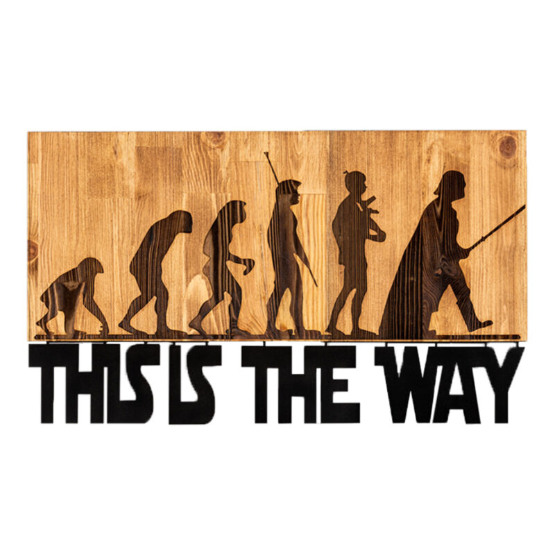 Декорация, HM4809, Черен, Метал, 58х3см.