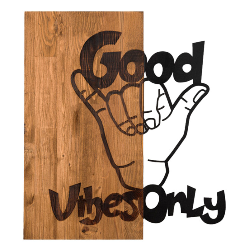 Декорация, WALL DECORATION, Черен, Метал, 50х3см.