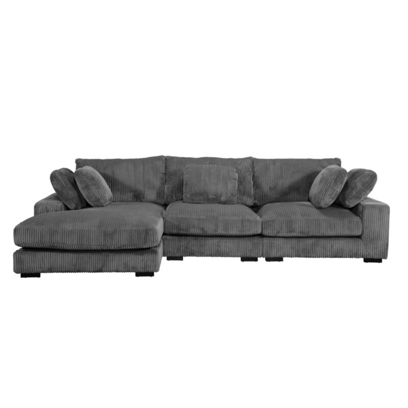 Диван, HM3287.01L, Сив, Текстил, 315х167см.