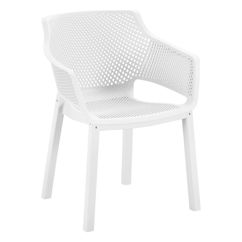 Фотьойл, PEGGY, Бял, Пластмаса, 60х55х79см.